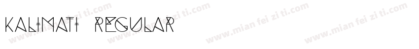 Kalimati Regular字体转换